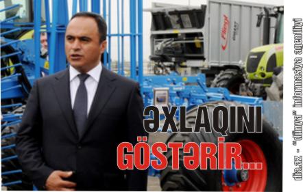 AĞSTAFANIN İCRA BAŞÇISI ÖZ ƏXLAQINI KİMƏ GÖSTƏRİR?