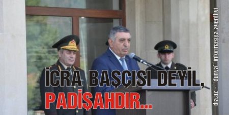 ZAQATALADA İCRA BAŞÇISI ÖZÜNƏ XANƏDAN YARADIB