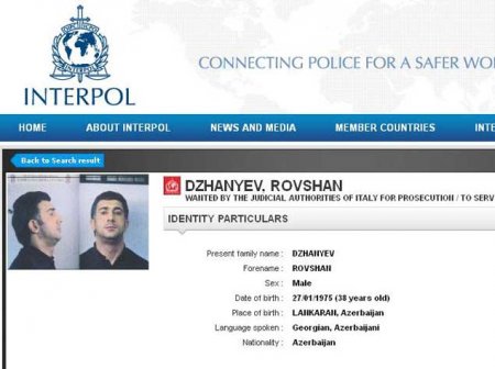 İtaliya Rövşən Lənkəranski barədə beynəlxalq axtarışı dayandırıb