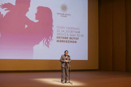 Leyla Əliyeva “Bakı, mən səni sevirəm” kinolayihəsinin təqdimat mərasimində iştirak edib 