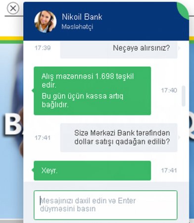 NikoilBank-dan Bakıda DOLLAR SABOTAJI