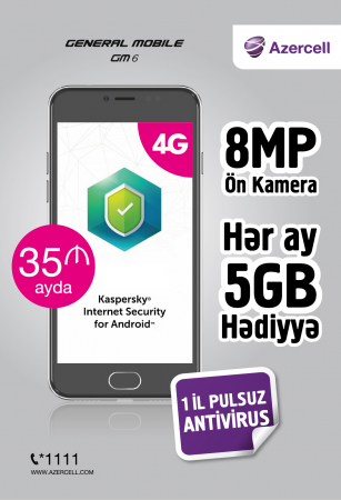 Azercell-dən General Mobile 6 - yeni ilin ilk sərfəli kampaniyası