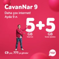 Yenilənmiş “CavanNar”-a qoşul, ikiqat internet əldə et!