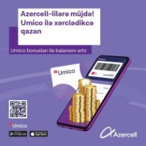 Umico ilə alış-veriş edərək Azercell nömrənizin balansını artırın