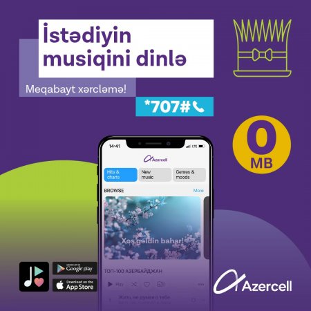 Azercell-lə Mobil Musiqi limitsiz oldu!