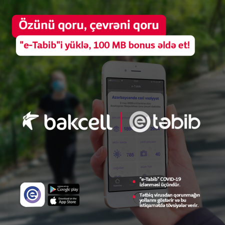 “e-Tabib”dən istifadə edənlərə Bakcell-dən hədiyyə