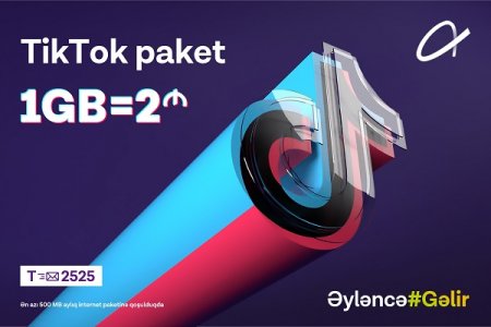 Lider mobil operator yeni “TikTok internet paketi”ni təqdim edir