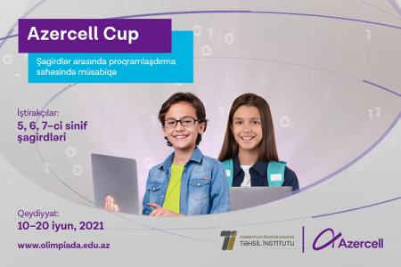 Məktəblilər arasında “AZERCELL CUP” proqramlaşdırma üzrə müsabiqəyə start verilir!