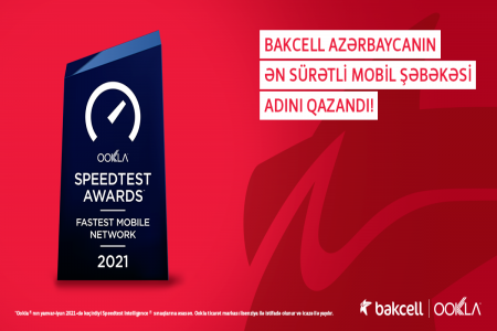 “Bakcell” Azərbaycanın ən sürətli mobil şəbəkəsi elan olunub