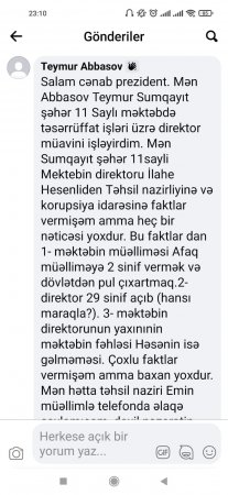 Ağlar günə qalan TƏHSİLİMİZ...