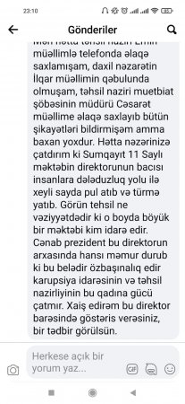 Ağlar günə qalan TƏHSİLİMİZ...