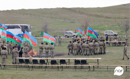 “Nar” Novruz bayramını azad edilmiş ərazilərdə əsgərlərlə qeyd etdi