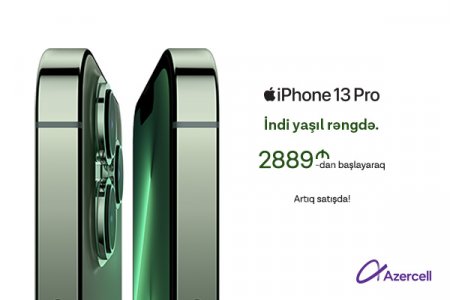 Azercell-dən yeni iPhone 13 modelləri alana 50GB internet paketi hədiyyə!