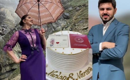 Nazilə Səfərli oğlunun nikah mərasimini dağın ətəyində etdi 