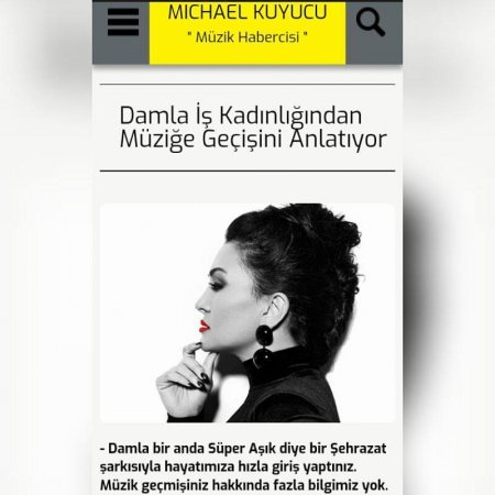 Damla Türkiyə mediasında