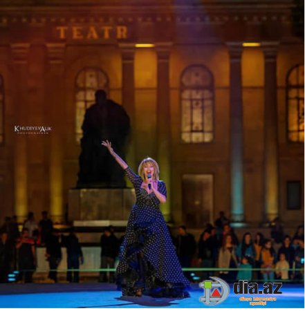 Aygün Naxçıvanda konsert verdi, insanlar axın etdi