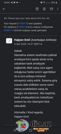 "Buta Airways" müştəriyə necə problem yaradır...