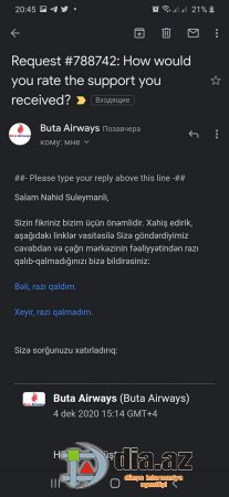 "Buta Airways" müştəriyə necə problem yaradır...