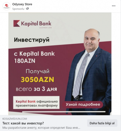 `Kapital Bank`ın bu saxtakarlıqdan xəbəri yoxdur, amma...