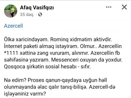 “Azercell”lə Biləcəridən də o yana getməyəsən...