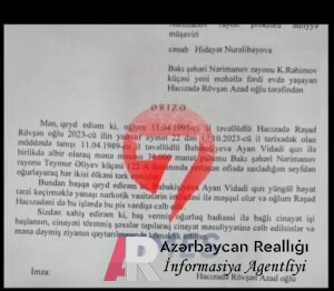 ”Ayan Babakişiyeva oğlumu pis vərdişlərə cəlb edir, onlar əlbir olub 30 min pulumu oğurlayıb”