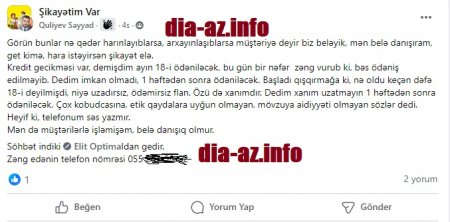 Adındakı `ELİT` sözünün məsələyə dəxli yoxdur...