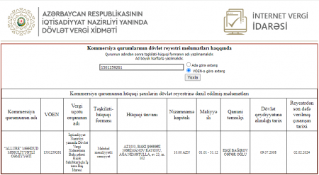 Nazirliyin vəzifəli şəxsinin şirkəti ləğv olundu