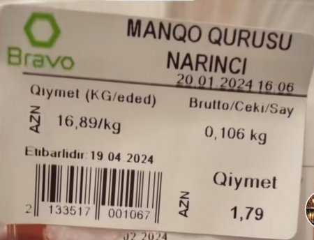 "Bravo"da vaxtı keçmiş məhsul satılır