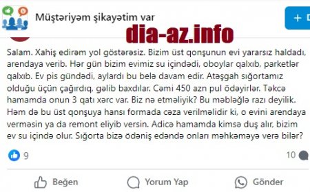 Qonşusu bir yandan... `Atəşgah` Sığorta da bir yandan...