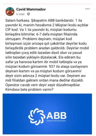 ABB 1 ildir müştərisinin problemini aradan qaldıra bilmir