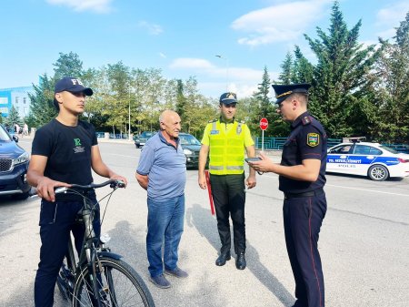 Qusarda qaydaları pozan velosipedçilərə qarşı profilaktik tədbir keçirilib