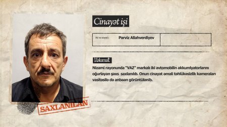 Polis paytaxtda 30 min manat dəyərində qapı və kondisionerləri oğurlayan şəxsi saxlayıb