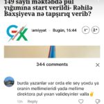 149 saylı məktəbdə pul yığılması təsdiqləndi...