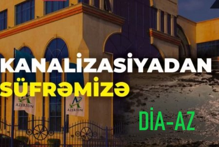 “Azərsun” DUZLARI: Kanalizasiyadan BİRBAŞA SÜFRƏMİZƏ...