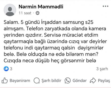 “İrşad Elektroniks” müştərini peşman etdi