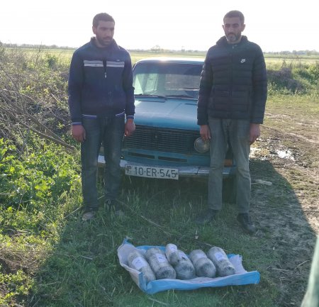 “Horadiz” sərhədindən ölkəyə külli miqdarda narkotik gətirməyə cəhd edən şəxslər saxlanılıb