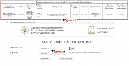 “Real Tibb Mərkəzi” dövlətə BORCLU İMİŞ 